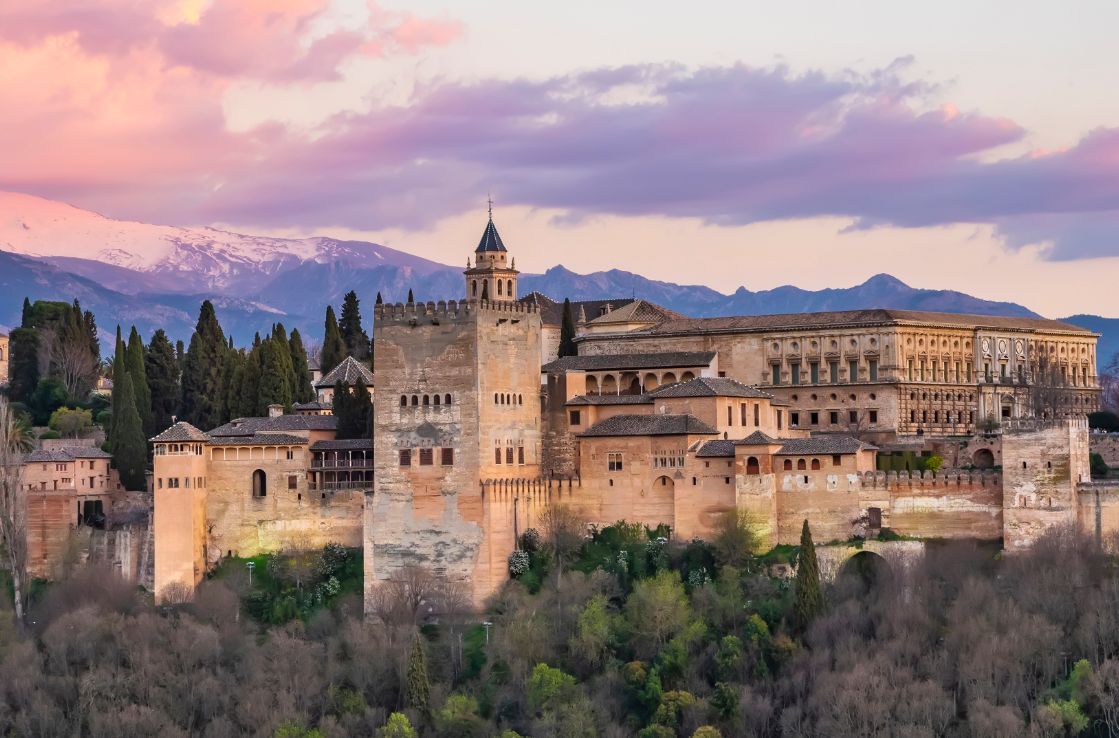 vista de la Alhambra en Granada, España